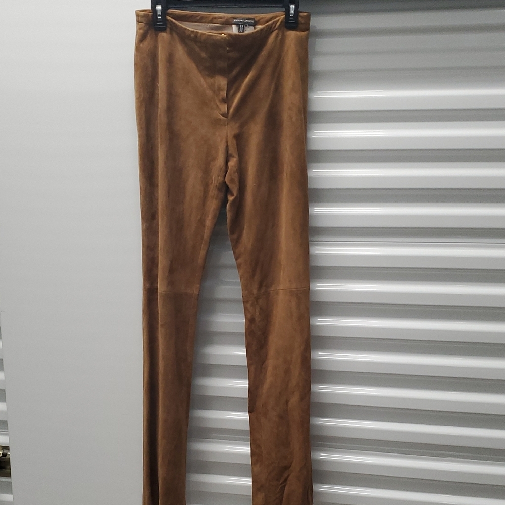 Rena Lange Tan Suede Pants